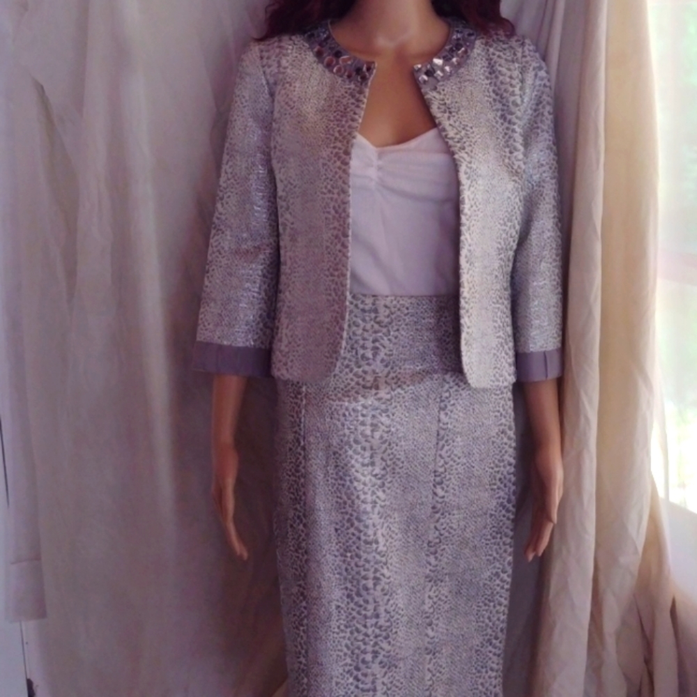 Holiday skirt suit set